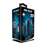 Dop anal vibrant Mr Play cu telecomandă, silicon, negru, USB