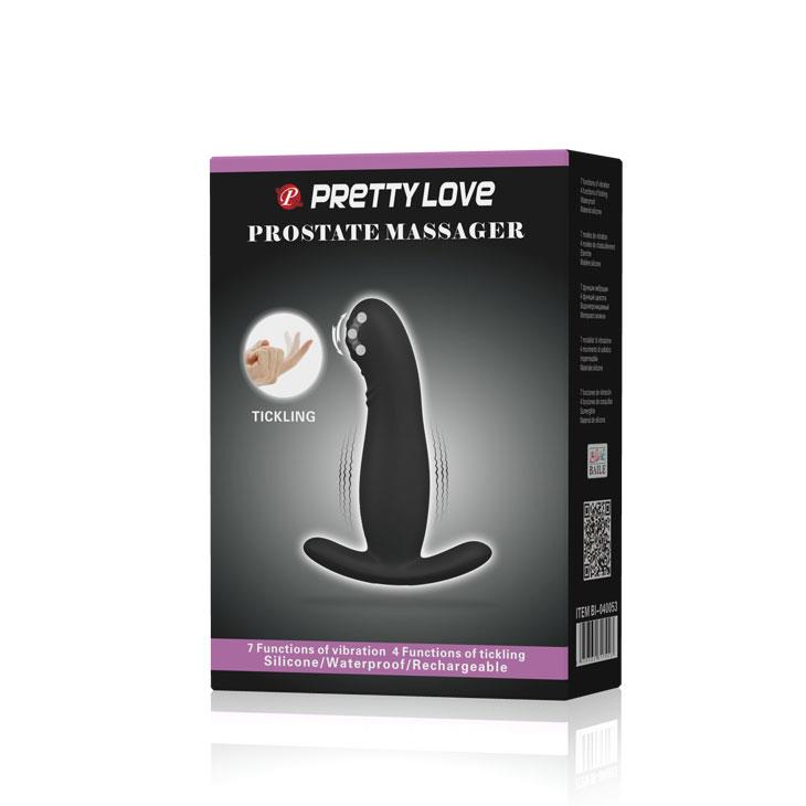 Pretty Love Aparat de masaj pentru prostată cu vibrații, negru, USB, 13 cm