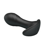 Plug anal vibrant din silicon Pretty Love, 12 funcții, USB, negru, 10,5 cm