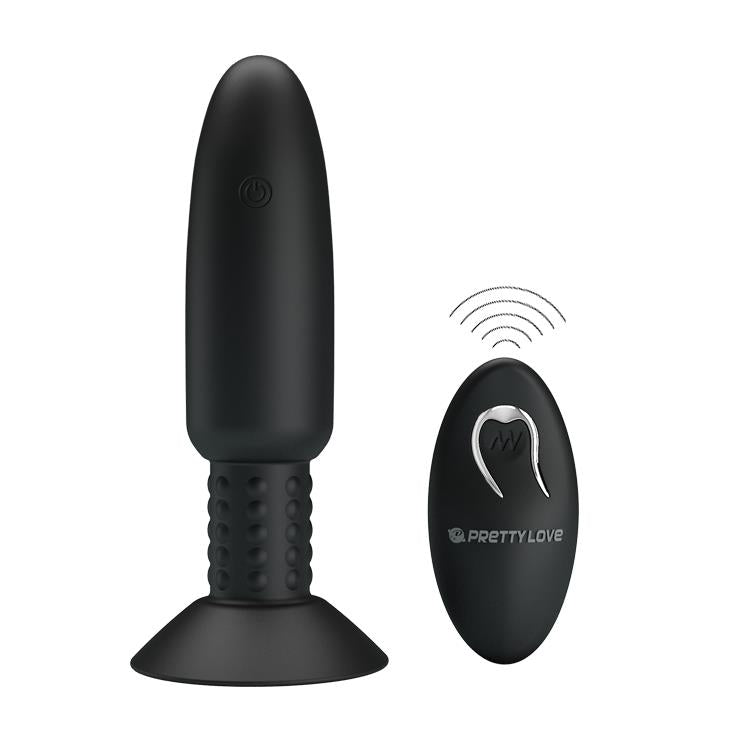 Dop anal vibrant cu perle Pretty Love USB, impermeabil
