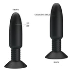 Dop anal vibrant cu perle Pretty Love USB, impermeabil