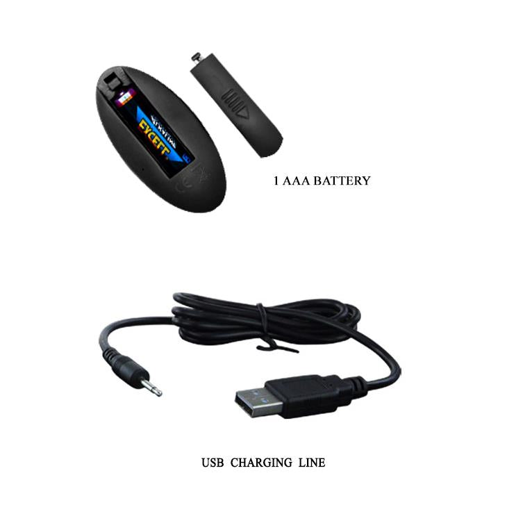 Dop anal vibrant cu perle Pretty Love USB, impermeabil