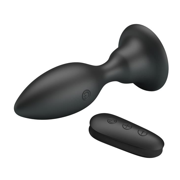 Plug anal vibrant Mr Play cu 12 moduri și telecomandă, impermeabil