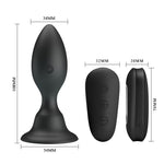 Plug anal vibrant Mr Play cu 12 moduri și telecomandă, impermeabil