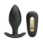 Plug anal vibrant Pretty Love Regina, negru mat, cu telecomandă