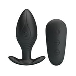 Plug anal vibrant Pretty Love Regina, negru mat, cu telecomandă