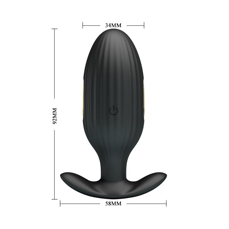 Dop vibrant pentru electrostimulare USB Pretty Love Jefferson, negru