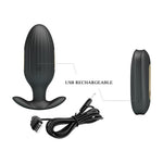 Plug anal impermeabil Pretty Love Kelly cu inel pentru penis