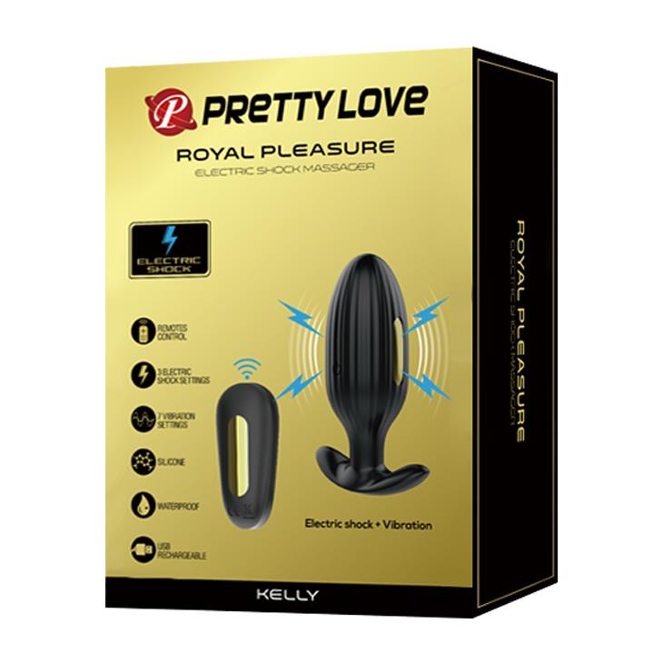 Plug anal impermeabil Pretty Love Kelly cu inel pentru penis