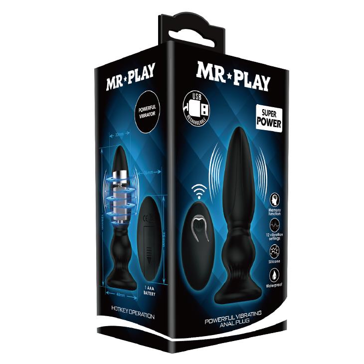 Masaj vibrant pentru prostată Mr Play, negru