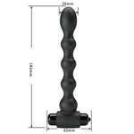 Dop anal vibrant din silicon Pretty Love Lynn, negru, 10 funcții