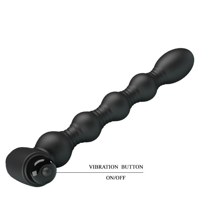 Dop anal vibrant din silicon Pretty Love Lynn, negru, 10 funcții