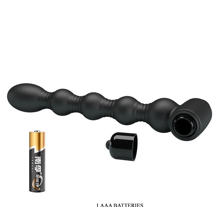 Dop anal vibrant din silicon Pretty Love Lynn, negru, 10 funcții