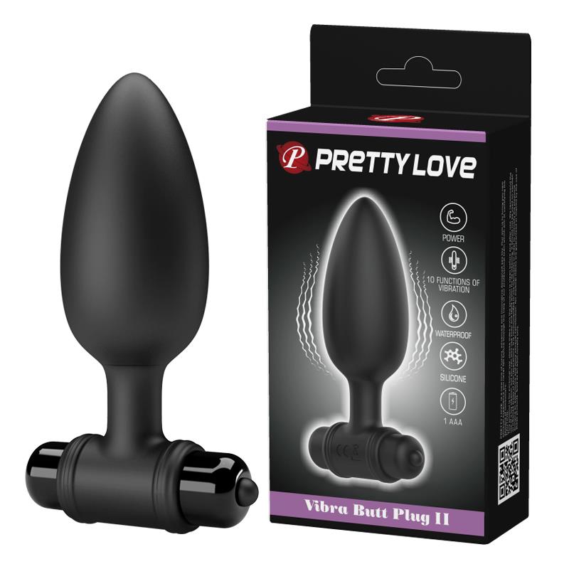 Dop anal vibrant din silicon cu 10 funcții Pretty Love