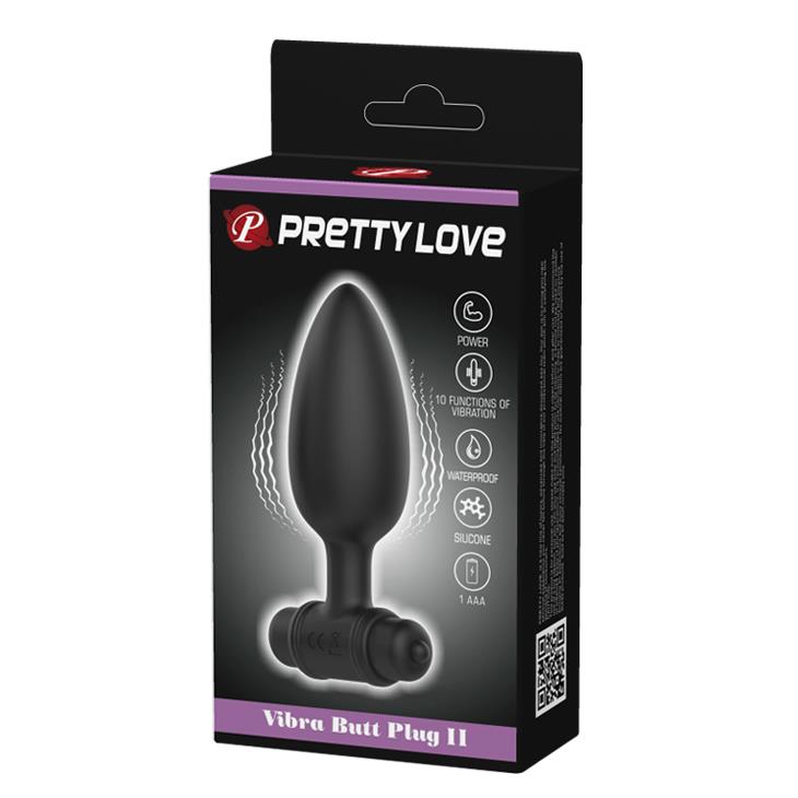 Dop anal vibrant din silicon cu 10 funcții Pretty Love