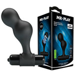 Dop anal vibrant din silicon Mr. Play cu 10 funcții, negru