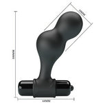 Dop anal vibrant din silicon Mr. Play cu 10 funcții, negru