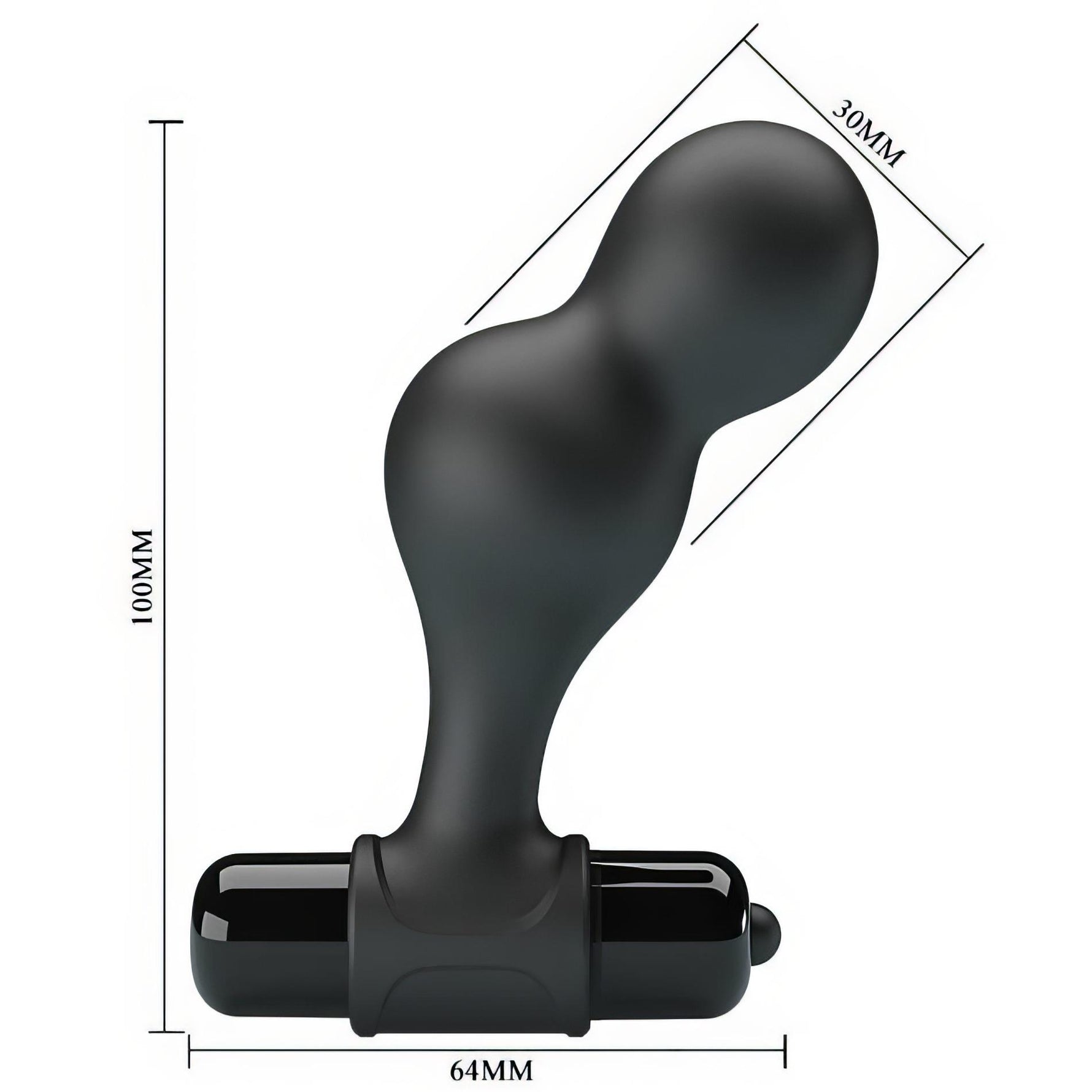 Dop anal vibrant din silicon Mr. Play cu 10 funcții, negru