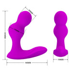 Masaj de prostată din silicon cu telecomandă Pretty Love Terrance