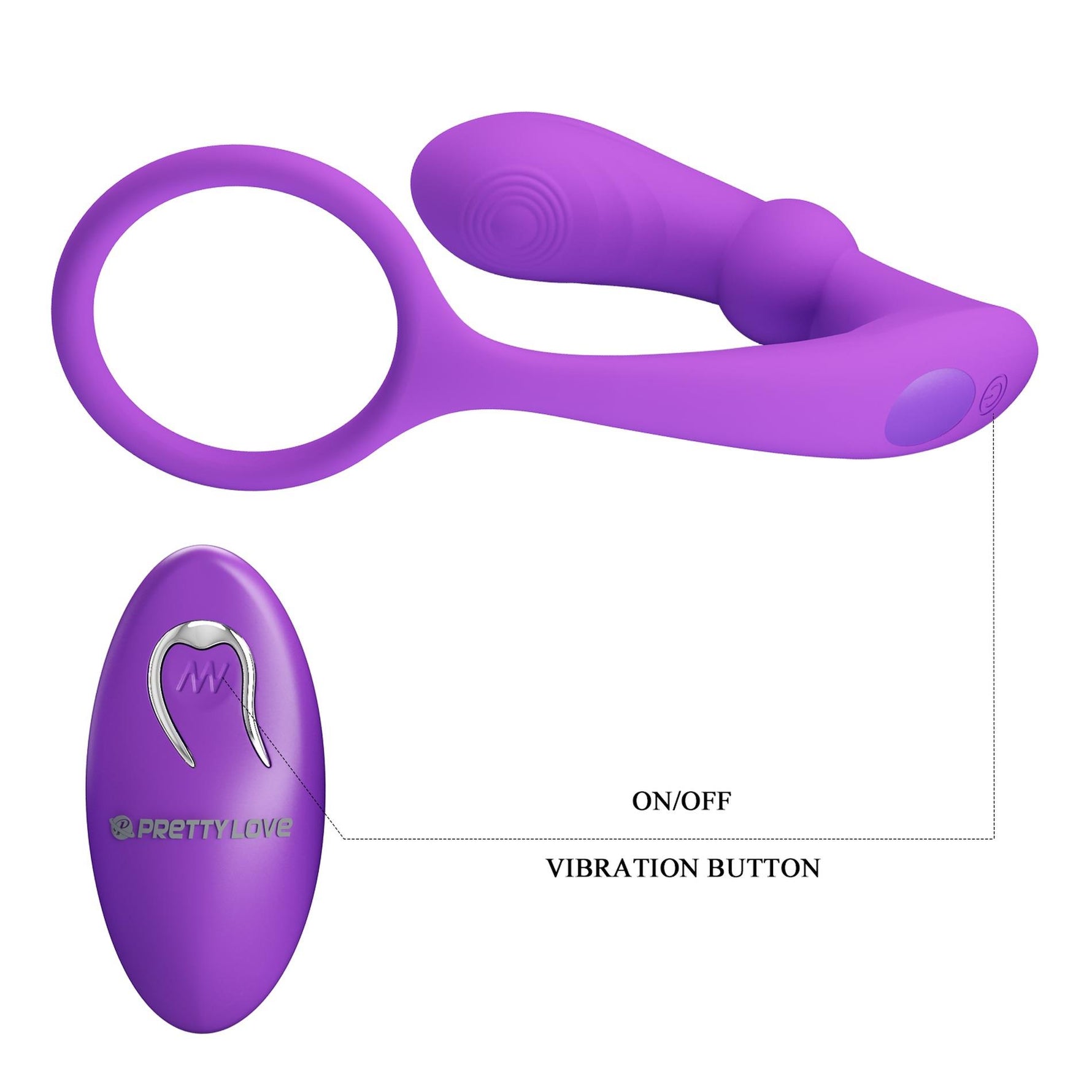 Pretty Love Warren Purple cu telecomandă 12+12