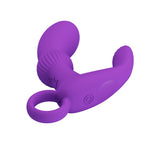 Aparat de masaj pentru prostată Pretty Love Cayla, violet, cu 12 vibrații, USB