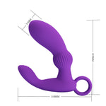 Aparat de masaj pentru prostată Pretty Love Cayla, violet, cu 12 vibrații, USB