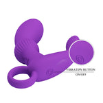 Aparat de masaj pentru prostată Pretty Love Cayla, violet, cu 12 vibrații, USB