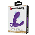 Aparat de masaj pentru prostată Pretty Love Cayla, violet, cu 12 vibrații, USB