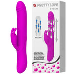 Vibrator rotativ Pretty Love Byron cu iepuraș, USB, impermeabil
