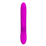 Vibrator rotativ Pretty Love Byron cu iepuraș, USB, impermeabil