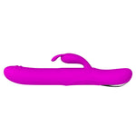 Vibrator rotativ Pretty Love Byron cu iepuraș, USB, impermeabil