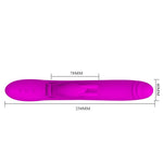 Vibrator rotativ Pretty Love Byron cu iepuraș, USB, impermeabil