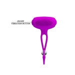 Cleme vibratoare pentru mameloane Pretty Love Bancroft, silicon violet, 5 cm