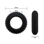 Inel pentru penis Baile Titan din silicon, negru