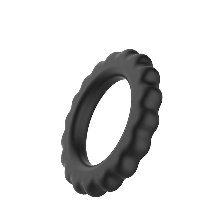 Inel de penis Baile Titan Ring din silicon, negru, impermeabil