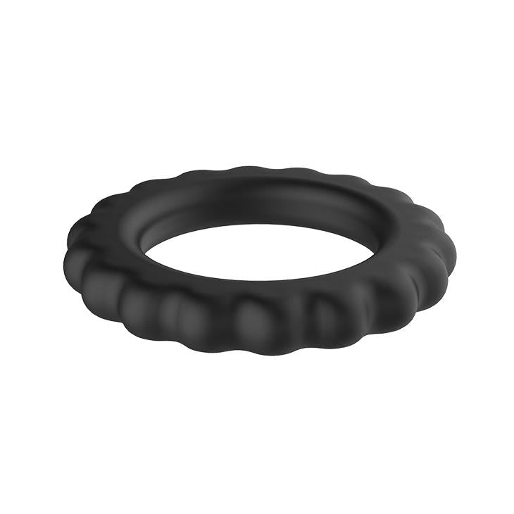 Inel de penis Baile Titan Ring din silicon, negru, impermeabil