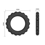 Inel de penis Baile Titan Ring din silicon, negru, impermeabil