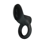 Inel vibrant Pretty Love Cobra cu țepi, silicon negru