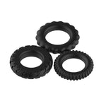 Set de trei inele pentru penis din silicon Baile Titan negre