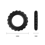 Set de trei inele pentru penis din silicon Baile Titan negre
