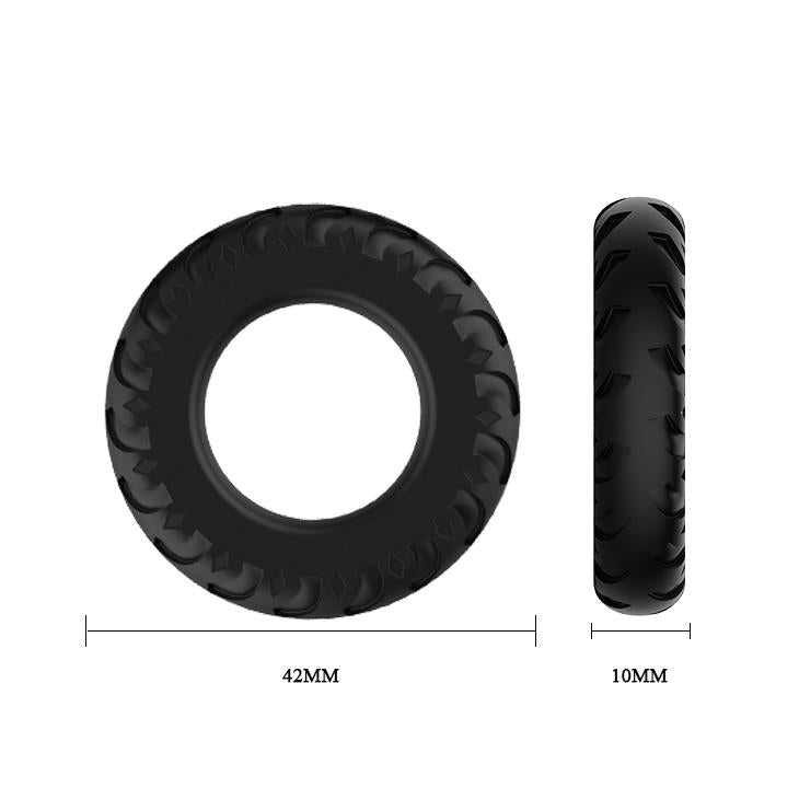 Set de trei inele pentru penis din silicon Baile Titan negre