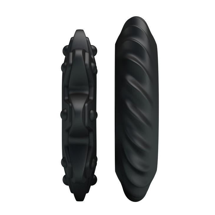 Set de inele pentru penis Baile din silicon negru