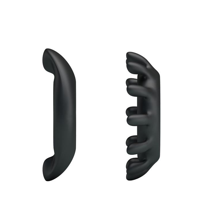 Set de inele pentru penis Baile din silicon impermeabil, negru
