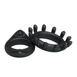 Set de inele pentru penis Baile din silicon impermeabil, negru