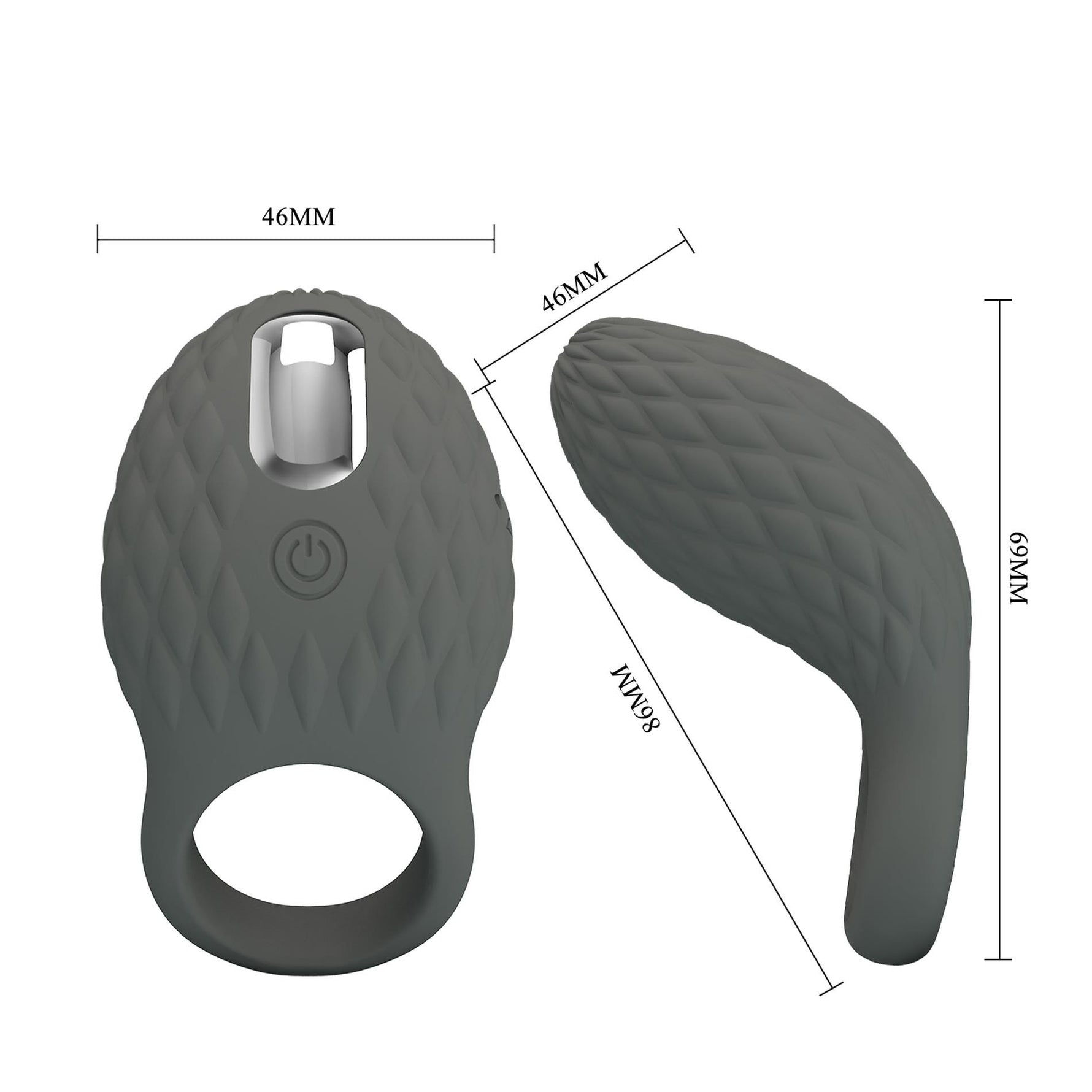 Inel vibrant pentru penis Pretty Love din silicon cu 7 funcții