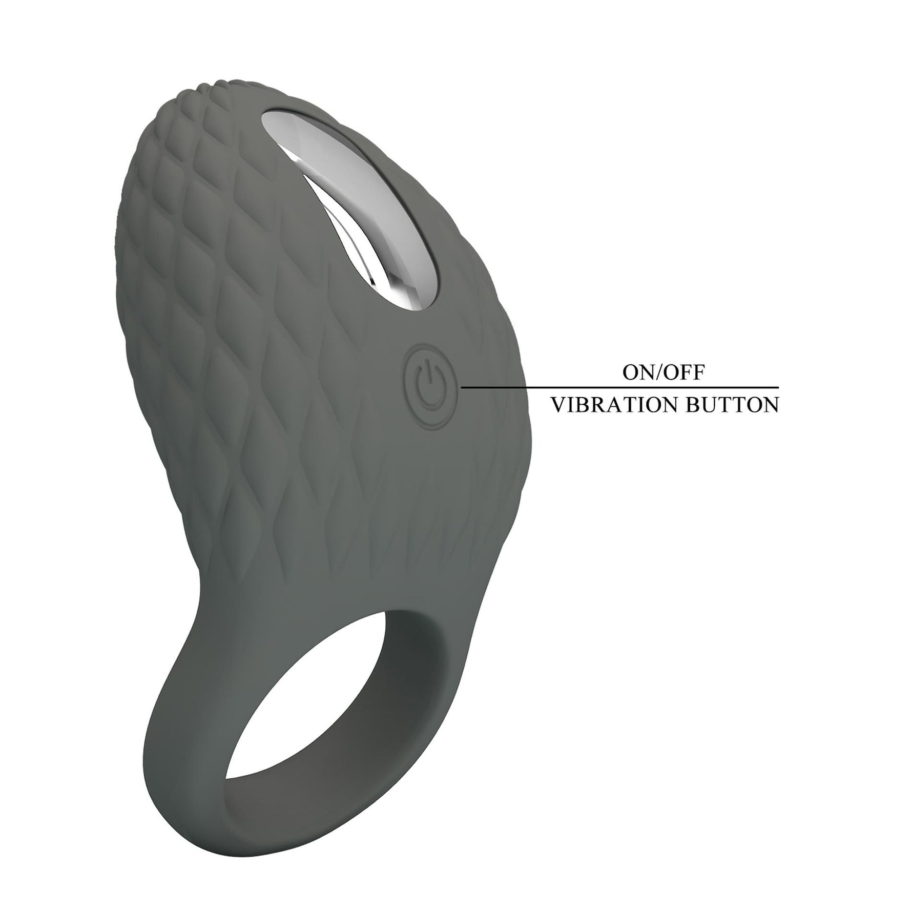 Inel vibrant pentru penis Pretty Love din silicon cu 7 funcții