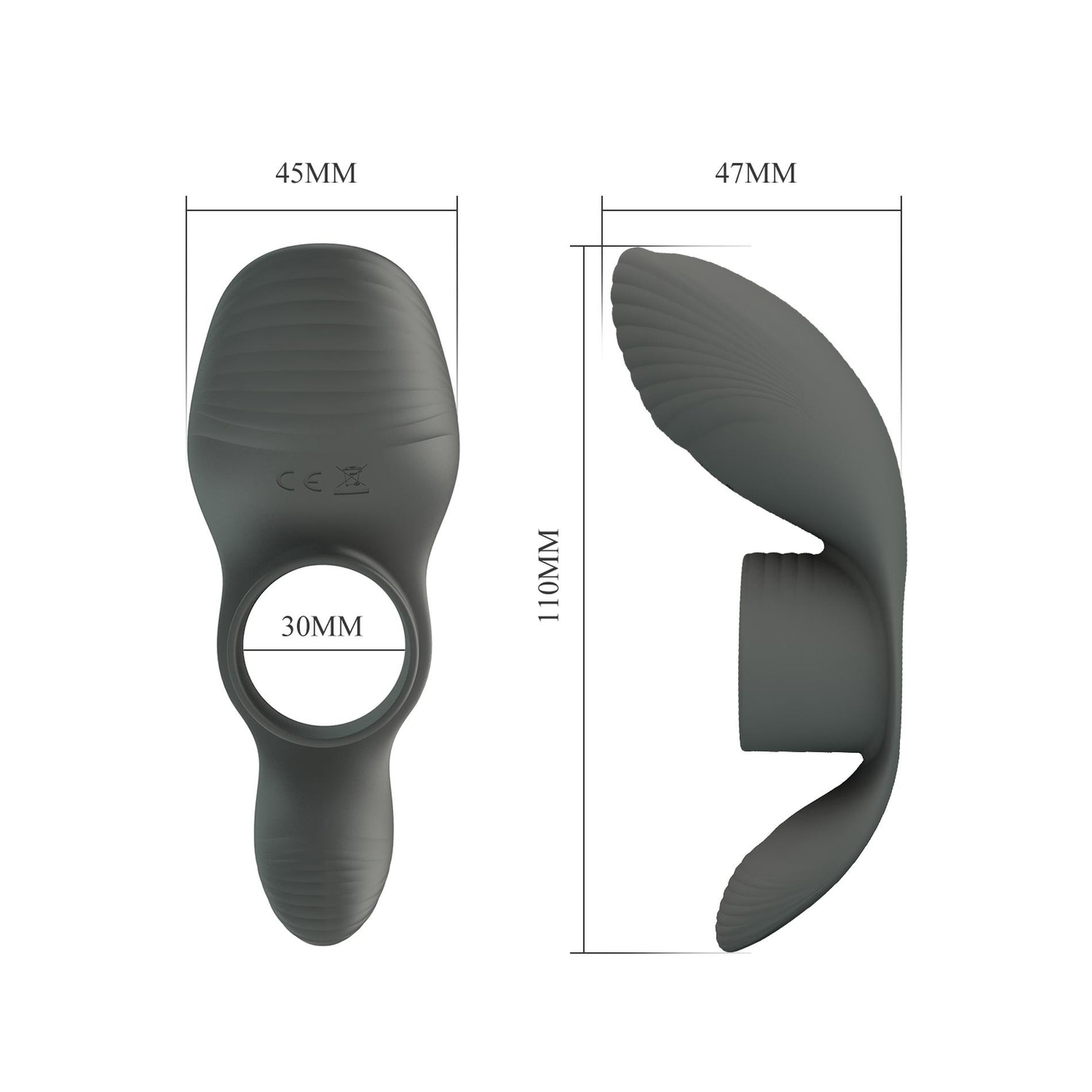 Inel vibrant pentru penis Pretty Love din silicon cu 7 funcții
