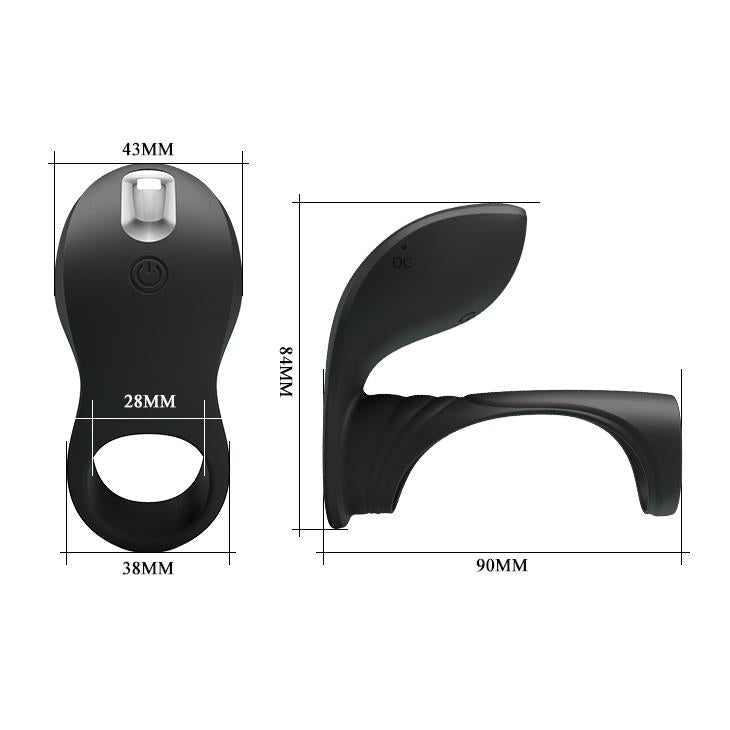 Inel vibrant pentru penis Pretty Love cu 7 funcții de memorie