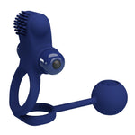 Inel vibrant pentru penis Pretty Love din silicon, 10 funcții