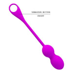 Bile vibratoare Kegel Pretty Love Elvira, violete, cu aplicație